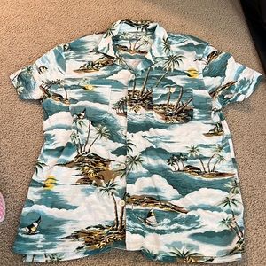 J crew mens tropical button down sz M  nwot